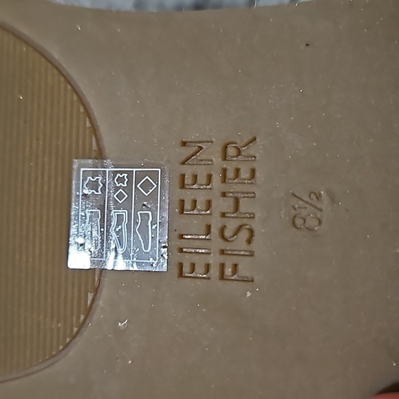 Eileen Fisher Mews Metallic Slip on Espadrile sandals size 8.5 - Picture 6 of 7